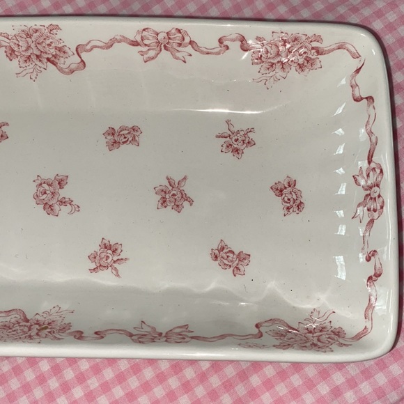 Two Piece Set Laura Ashley Vintage China Bows and Flowers - Picture 10 of 16